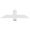 Ekena Millwork Eugene Architectural Grade PVC Gable Bracket, 36"W x 10 1/2"H x 4"D x 4"F, 7/12 Pitch GBP036X11X0404EUG00 - alternate 3